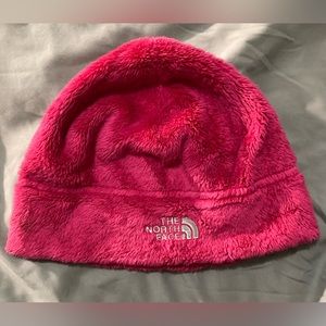 The North Face hot pink Osito beanie